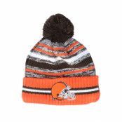 New Era - NFL Orange pom Beanie - Cleveland Browns NFL21 Sport Knit Pom @ Hatstore