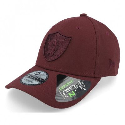 New Era - NFL Röd adjustable Keps - Las Vegas Raiders Repreve 9FORTY Maroon/Maroon Adjustable @ Hatstore