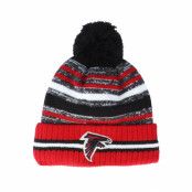 New Era - NFL Röd pom Beanie - Atlanta Falcons NFL21 Sport Knit Black/Red Pom @ Hatstore