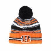 New Era - NFL Röd pom Beanie - Cincinnati Bengals NFL21 Sport Knit Black/Orange Pom @ Hatstore