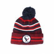 New Era - NFL Röd pom Beanie - Houston Texans On Field 19 Sport Knit 2 Navy/Red Pom @ Hatstore