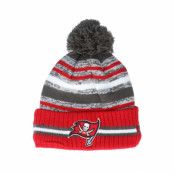 New Era - NFL Röd pom Beanie - Tampa Bay Buccaneers NFL21 Sport Knit Grey/Red Pom @ Hatstore