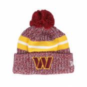 New Era - NFL Röd pom Beanie - Washington Commanders Sport Knitted NFL Sideline 23 Maroon Pom @ Hatstore