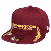 New Era - NFL Röd snapback Keps - Washington Commanders NFL21 Side Line 9FIFTY Maroon Snapback @ Hatstore