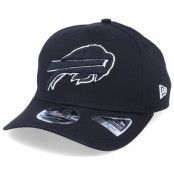 New Era - NFL Svart adjustable Keps - Hatstore Exclusive x Buffalo Bills Essential 9Fifty Stretch Black Adjustable @ Hatstore