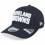 New Era - NFL Svart adjustable Keps - Hatstore Exclusive x Cleveland Browns Essential 9Fifty Stretch Black Adjustable @ Hatstore