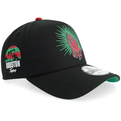 New Era - NFL Svart adjustable Keps - Hatstore Exclusive x Houston Texans 9FORTY Black A-frame Adjustable @ Hatstore