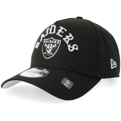 New Era - NFL Svart adjustable Keps - Hatstore Exclusive x Las Vegas Raiders 9FORTY Oe Black A-Frame Adjustable @ Hatstore