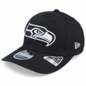 New Era - NFL Svart adjustable Keps - Hatstore Exclusive x Seattle Seahawks Essential 9Fifty Stretch Black Adjustable @ Hatstore