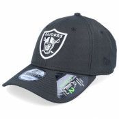 New Era - NFL Svart adjustable Keps - Las Vegas Raiders Black Base 9FORTY Black Adjustable @ Hatstore