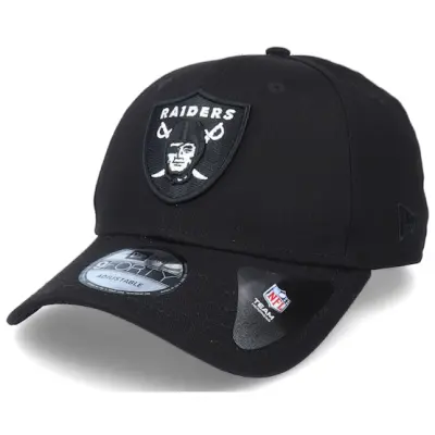 New Era -NFL Svart adjustable Keps - Las Vegas Raiders Black Base 9Forty La Black Adjustable @ Hatstore