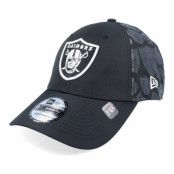 New Era - NFL Svart adjustable Keps - Las Vegas Raiders Half Monogram 9FORTY Black Adjustable @ Hatstore