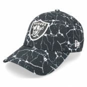 New Era - NFL Svart adjustable Keps - Las Vegas Raiders Marble 9FORTY Black Adjustable @ Hatstore