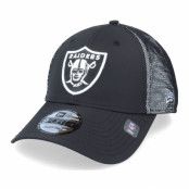 New Era - NFL Svart adjustable Keps - Las Vegas Raiders Mesh Underlay 9FORTY Black/White Adjustable @ Hatstore