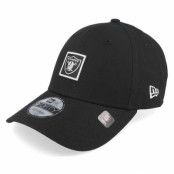 New Era - NFL Svart adjustable Keps - Las Vegas Raiders Metallic Patch 9FORTY Black Adjustable @ Hatstore