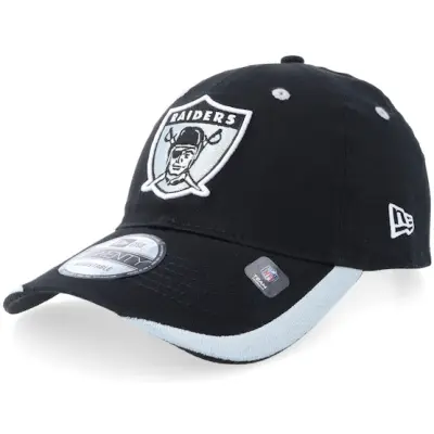 New Era - NFL Svart adjustable Keps - Las Vegas Raiders NFL 9TWENTY Black Adjustable @ Hatstore