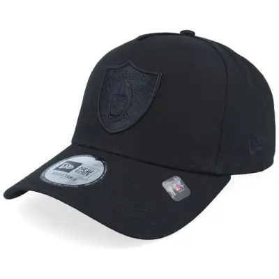 New Era - NFL Svart adjustable Keps - Las Vegas Raiders NFL Essential Black/Black A-frame Adjustable @ Hatstore