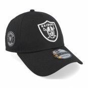 New Era - NFL Svart adjustable Keps - Las Vegas Raiders NFL Side Patch 9FORTY Black Adjustable @ Hatstore