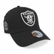 New Era - NFL Svart adjustable Keps - Las Vegas Raiders Patch Black A-frame Adjustable @ Hatstore