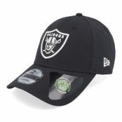 New Era - NFL Svart adjustable Keps - Las Vegas Raiders Recycled 9FORTY Black/White Adjustable @ Hatstore