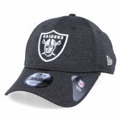 New Era - NFL Svart adjustable Keps - Las Vegas Raiders Shadow Tech 9Forty Heather Black/White Adjustable @ Hatstore