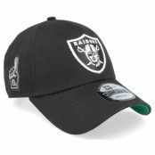 New Era - NFL Svart adjustable Keps - Las Vegas Raiders Team Side Patch 9FORTY Black Adjustable @ Hatstore