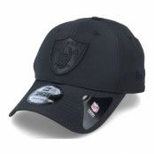 New Era - NFL Svart adjustable Keps - Las Vegas Raiders Tonal Nylon 9Forty Black/Black Adjustable @ Hatstore