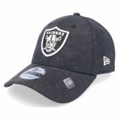 New Era - NFL Svart adjustable Keps - Las Vegas Raiders Washed Pack 9FORTY Black Adjustable @ Hatstore