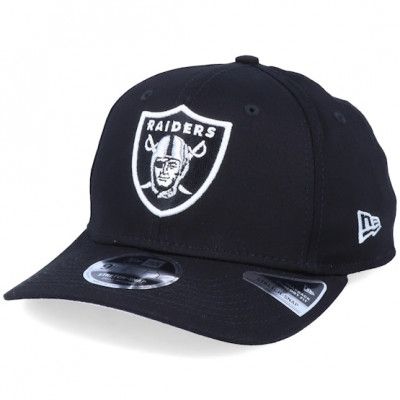 New Era - NFL Svart adjustable Keps - Oakland Raiders 9Fifty Team Stretch Snap Black/White Adjustable @ Hatstore