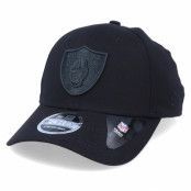 New Era - NFL Svart adjustable Keps - Oakland Raiders Black On Black 9Forty Black Adjustable @ Hatstore