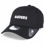 New Era - NFL Svart adjustable Keps - Oakland Raiders Border Edge Pique 9Forty Black Adjustable @ Hatstore