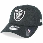 New Era - NFL Svart adjustable Keps - Oakland Raiders Essential Heather Black Adjustable @ Hatstore