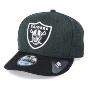 New Era - NFL Svart adjustable Keps - Oakland Raiders Heather Crown 9Fifty Black Adjustable @ Hatstore