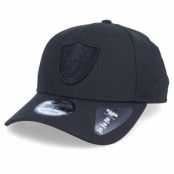 New Era - NFL Svart adjustable Keps - Oakland Raiders Mono Team Colour 9Fifty Black/Black Adjustable @ Hatstore