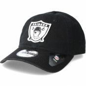 New Era - NFL Svart adjustable Keps - Oakland Raiders Patch 9Forty Black Adjustable @ Hatstore