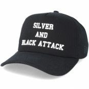 New Era - NFL Svart adjustable Keps - Oakland Raiders Silver And Black Attack 9Fifty Black Adjustable @ Hatstore