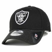 New Era - NFL Svart adjustable Keps - Oakland Raiders Team Heather Visor Black 940 Adjustable @ Hatstore