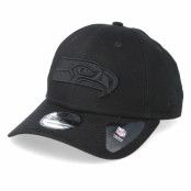 New Era - NFL Svart adjustable Keps - Seattle Seahawks 9Forty Black/Black Adjustable @ Hatstore