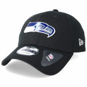 New Era - NFL Svart adjustable Keps - Seattle Seahawks Logo Pack 940 Black Adjustable @ Hatstore