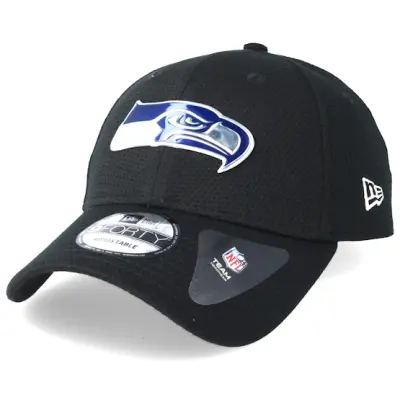 New Era - NFL Svart adjustable Keps - Seattle Seahawks Logo Pack 940 Black Adjustable @ Hatstore