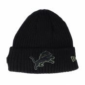 New Era - NFL Svart cuff Beanie - Detroit Lions Salute To Service NFL 20 Knit Black Cuff @ Hatstore