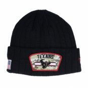 New Era - NFL Svart cuff Beanie - Houston Texans NFL21 Salute To Service Knit Black/Camo Cuff @ Hatstore