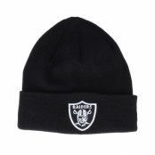 New Era - NFL Svart cuff Beanie - Las Vegas Raiders Knit Black Cuff @ Hatstore