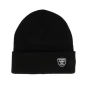 New Era - NFL Svart cuff Beanie - Las Vegas Raiders Mini Logo Black Cuff @ Hatstore