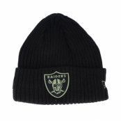 New Era - NFL Svart cuff Beanie - Las Vegas Raiders Salute To Service NFL 20 Knit Black Cuff @ Hatstore