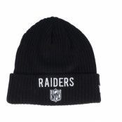 New Era - NFL Svart cuff Beanie - Las Vegas Raiders Team Flag Beanie Black Cuff @ Hatstore