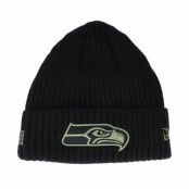 New Era - NFL Svart cuff Beanie - Seattle Seahawks Salute To Service NFL 20 Knit Black Cuff @ Hatstore