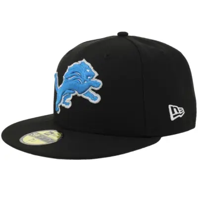 New Era - NFL Svart fitted Keps - Hatstore Exclusive x Detroit Lions 59FIFTY Black Fitted @ Hatstore