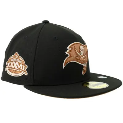 New Era - NFL Svart fitted Keps - Hatstore Exclusive x Tampa Bay Buccaneers 59FIFTY 03 Super Bowl Black Fitted @ Hatstore