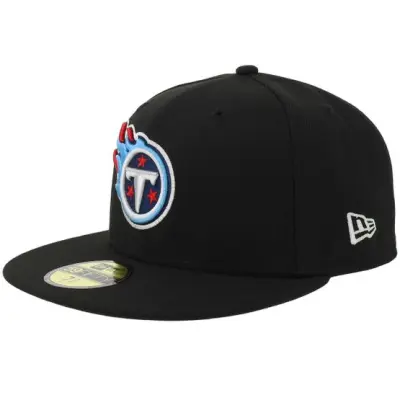 New Era - NFL Svart fitted Keps - Hatstore Exclusive x Tennessee Titans 59FIFTY Black Fitted @ Hatstore